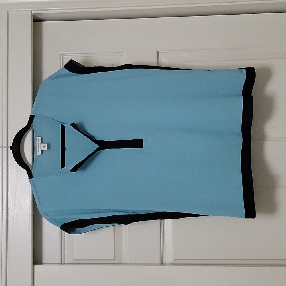 Beautiful blue and black top